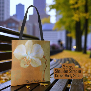Tote Bag Fleur d'orchidée tropicale unique, esquisse numéri
