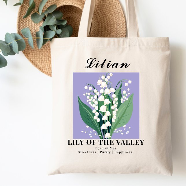 Tote Bag Fleur du mois de mai Muguet Coton (Créateur téléchargé)