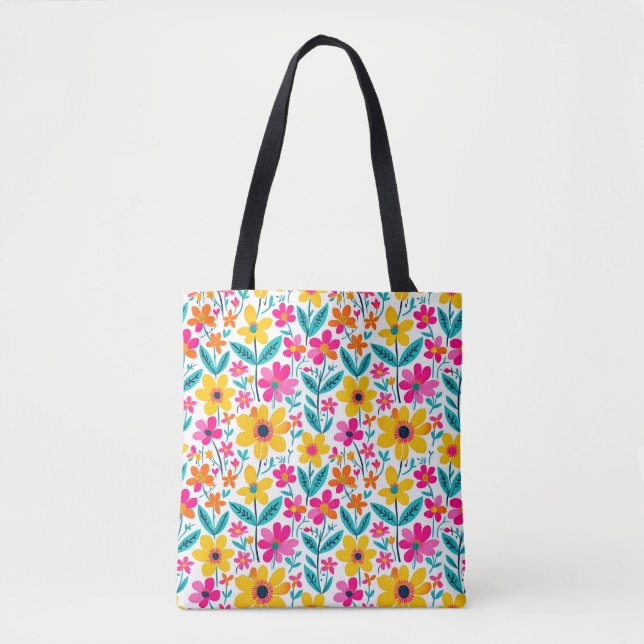 Tote Bag Fleur Éclatante  (Devant)