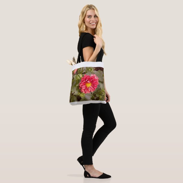 Tote Bag Fleur flou (Sur le modèle)