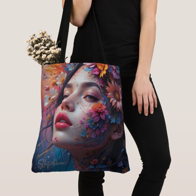 Tote Bag Fleur Imaginaire (De près)