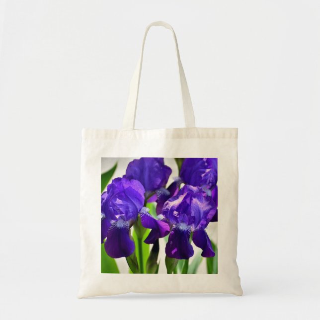 Tote Bag Fleur Iris Iris Violet (Devant)