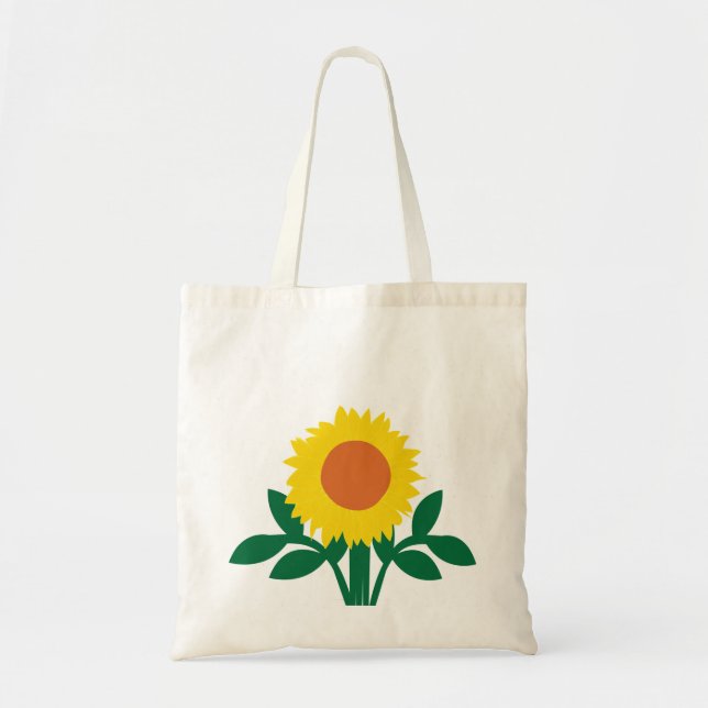 Tote Bag Fleur jaune de tournesol  (Devant)
