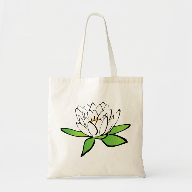 Tote Bag Fleur Lily de Lotus (Devant)