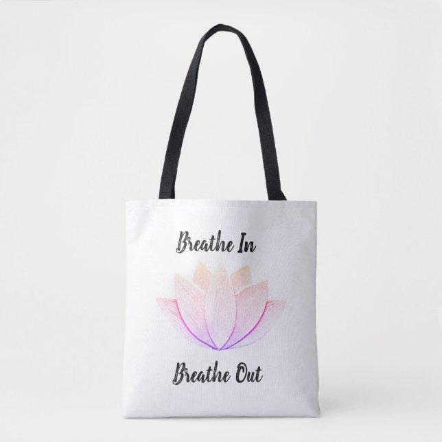 Tote Bag Fleur Lotus (Devant)
