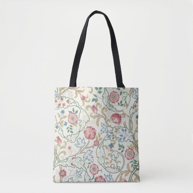 Tote Bag Fleur, Motif Floral, William Morris (Devant)