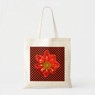 Tote Bag Fleur orange de dahlia de jardin botanique