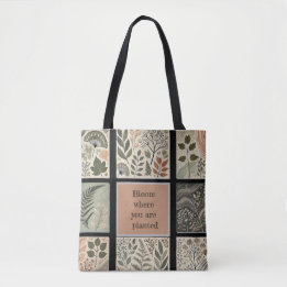 Tote Bag Fleur où vous êtes plantés Fourre-tout