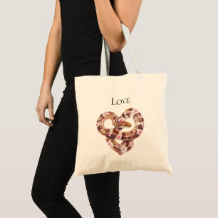 Tote Bag Fleur Ouest sauvage Serpent à mâchoire rose de l'O