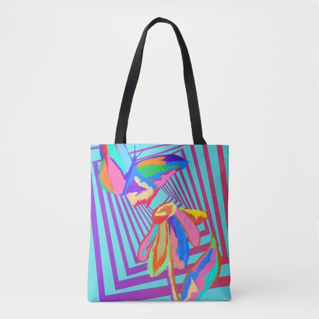 TOTE BAG FLEUR PAPILLON (Devant)