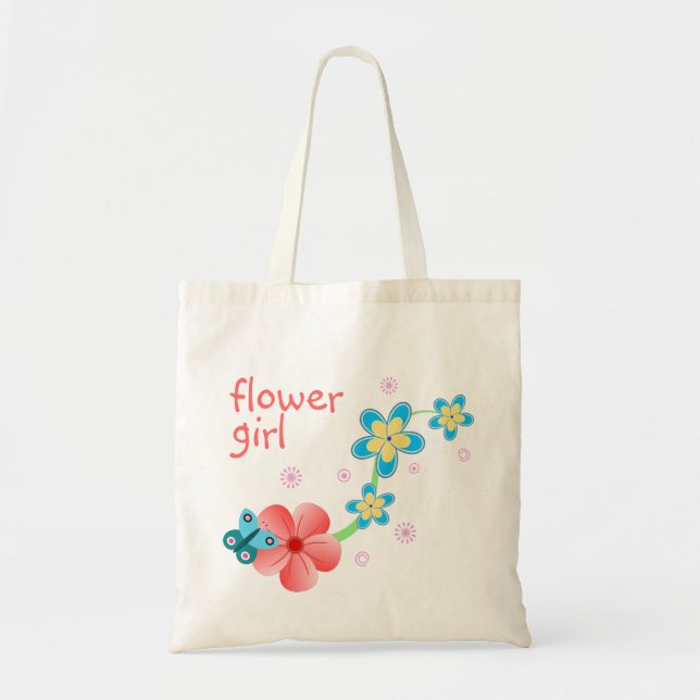 Tote Bag Fleur Papillon Mariage Floral  (Devant)