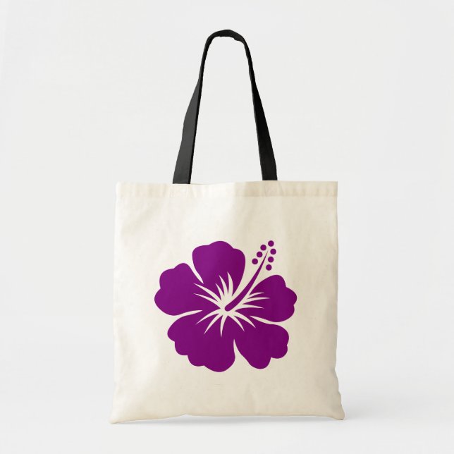 Tote Bag Fleur pourpre de ketmie aloha (Devant)