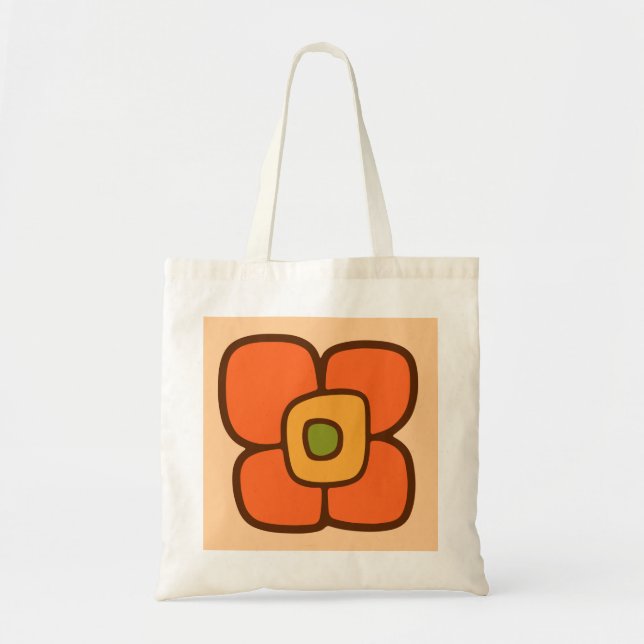 Tote Bag Fleur rétro du printemps (Devant)
