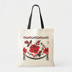 Tote Bag Fleur rose