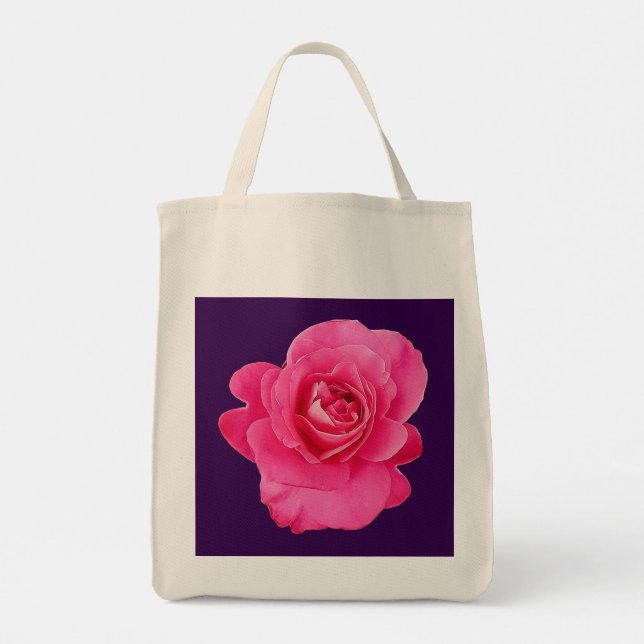 Tote Bag Fleur rose (Dos)
