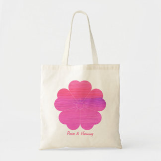 Tote Bag Fleur rose géométrique moderne minimaliste personn
