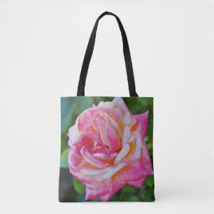 Tote Bag Fleur rose rose et Fourre-tout Motif