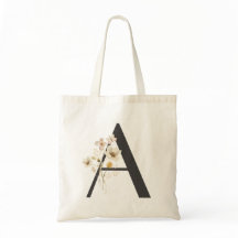 Fleur sauvage d'aquarelle Bridesmaid initial "A"