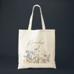 Tote Bag Fleur sauvage de printemps coloré Meadow Garden Ma<br><div class="desc">Venez profiter de la beauté de la nature lors de votre journée spéciale grâce à notre sac fourre-tout fleur sauvage d'aquarelle. Élégant, unique, et fleurissant d'amour. Utilisez les champs de texte pour personnaliser votre design avec votre propre libellé et détails. Si vous souhaitez modifier le style de police, la couleur...</div>