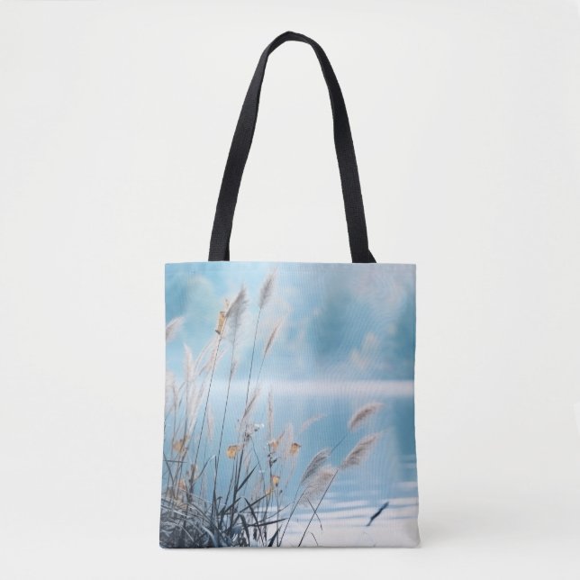 Tote Bag Fleur sauvage Eau Lac Nature Serene (Devant)