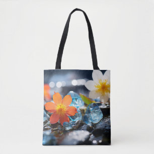 Tote Bag Fleur sauvage Eau Lac Nature Serene