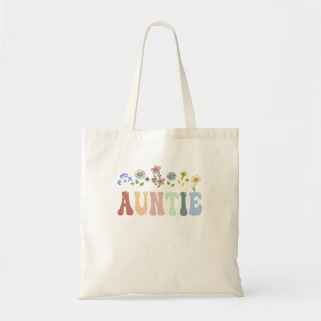 Tote Bag Fleur sauvage Floral Design (Devant)