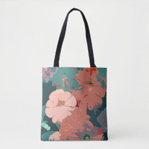 Tote Bag Fleur sauvage Floral Mariages Bridesmaid Cadeau Fa