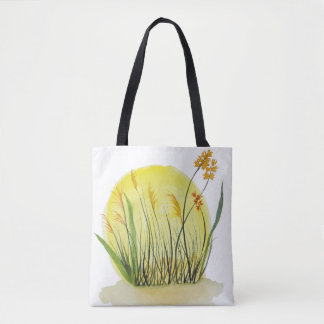 Tote Bag Fleur sauvage originale et nature de l'herbe de pr