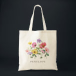 Tote Bag Fleur sauvage Rustique Chic Floral Boho Bridesmaid<br><div class="desc">Célébrez votre histoire d'amour avec cet élégant sac fourre-tout-cadeau fleuri à fleurs lumineuses, doté d'une charmante aquarelle et de fleurs sauvages. Parfait pour un mariage de jardin, une cérémonie en plein air ou une célébration boho rustique, ce design mêle des éléments floral fantaisistes à une élégance intemporelle. Idéal pour les...</div>