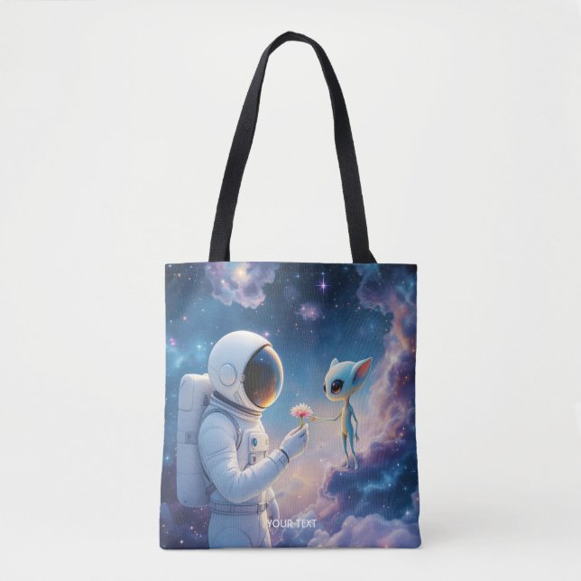 Tote Bag Fleur spatiale de l'astronaute d'Imaginaire (Devant)