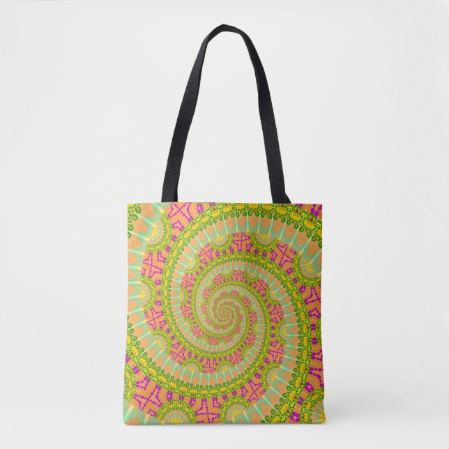 Tote Bag Fleur Spirale SUNNY (Devant)
