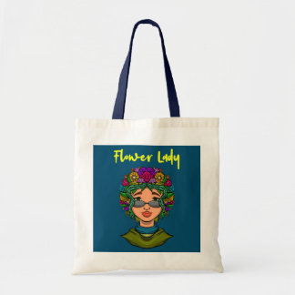Tote Bag Fleuriste Plante Lady Fleur Lady Fleurs