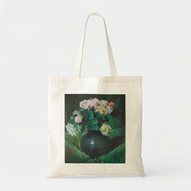 Tote Bag Fleurs (alias Roses) de William Merritt Chase (Devant)