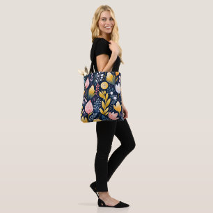 Tote Bag Fleurs artistiques colorées