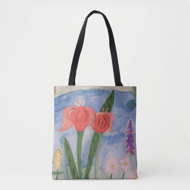 Tote Bag Fleurs Au Bord Du Lac (Devant)