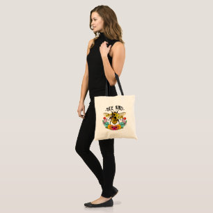 Tote Bag Fleurs Bee Kind Fleuriste Inspirationnel