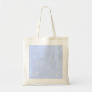 Tote Bag Fleurs bleu clair Motif, Floral, Minimaliste