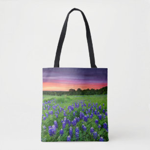 Tote Bag Fleurs   Bluebonnets à Sunset Texas