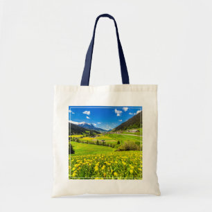 Tote Bag Fleurs Canton des Grisons de Dandelion, Suisse