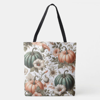 Tote Bag Fleurs citrouilles