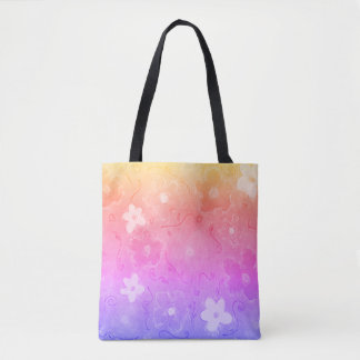 Tote Bag Fleurs colorées défraîchies