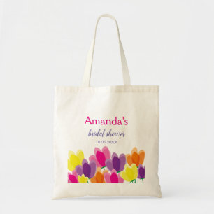 Tote Bag Fleurs Colorées Modernes