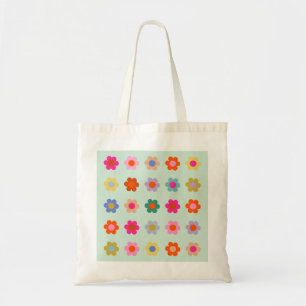 Tote Bag Fleurs colorées Vintage Floral