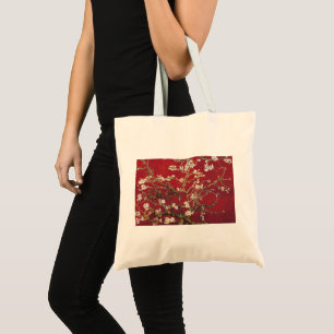Tote Bag Fleurs d'amandes Red Vincent van Gogh Peinture d'a