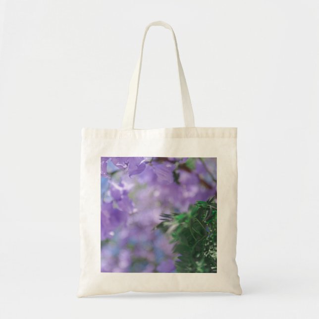 Tote Bag Fleurs d'arbre pourpres Jacaranda (Devant)