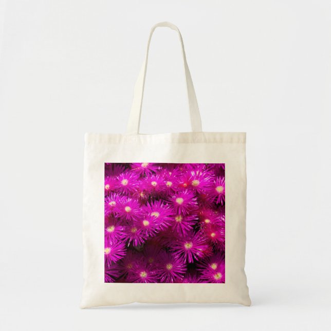 Tote Bag Fleurs d'aster rose (Devant)