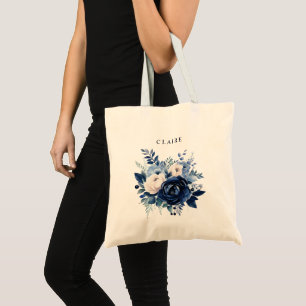 Tote Bag Fleurs de Blue Bride Design