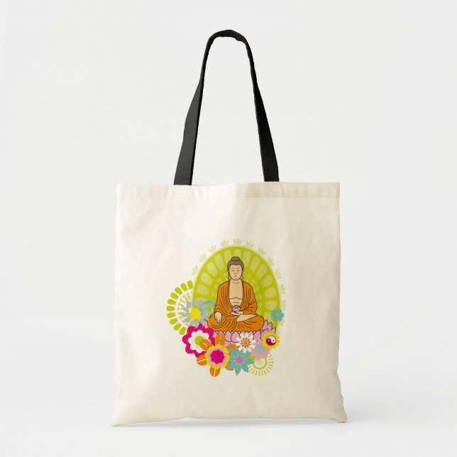 Tote Bag Fleurs de Bouddha au printemps (Devant)