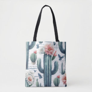 Tote Bag Fleurs de cactus