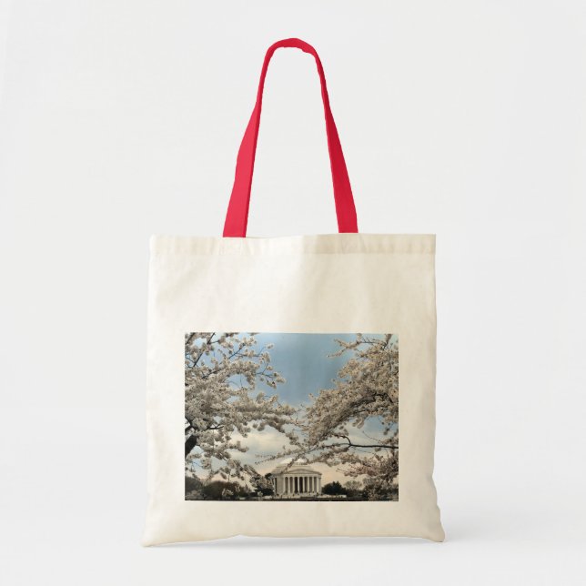 Tote Bag Fleurs de cerisier commémoratives de Washington DC (Devant)